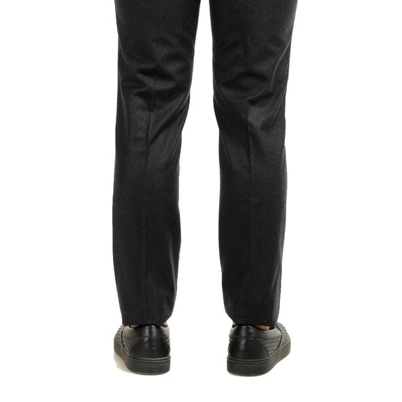 Hugo Boss Men's "Bardo" Gray Wool Casual Pants - Picture 4 of 6